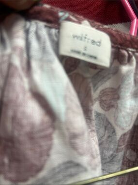 Wilfred Floral Print Girls' Skirt in Pink and Gray